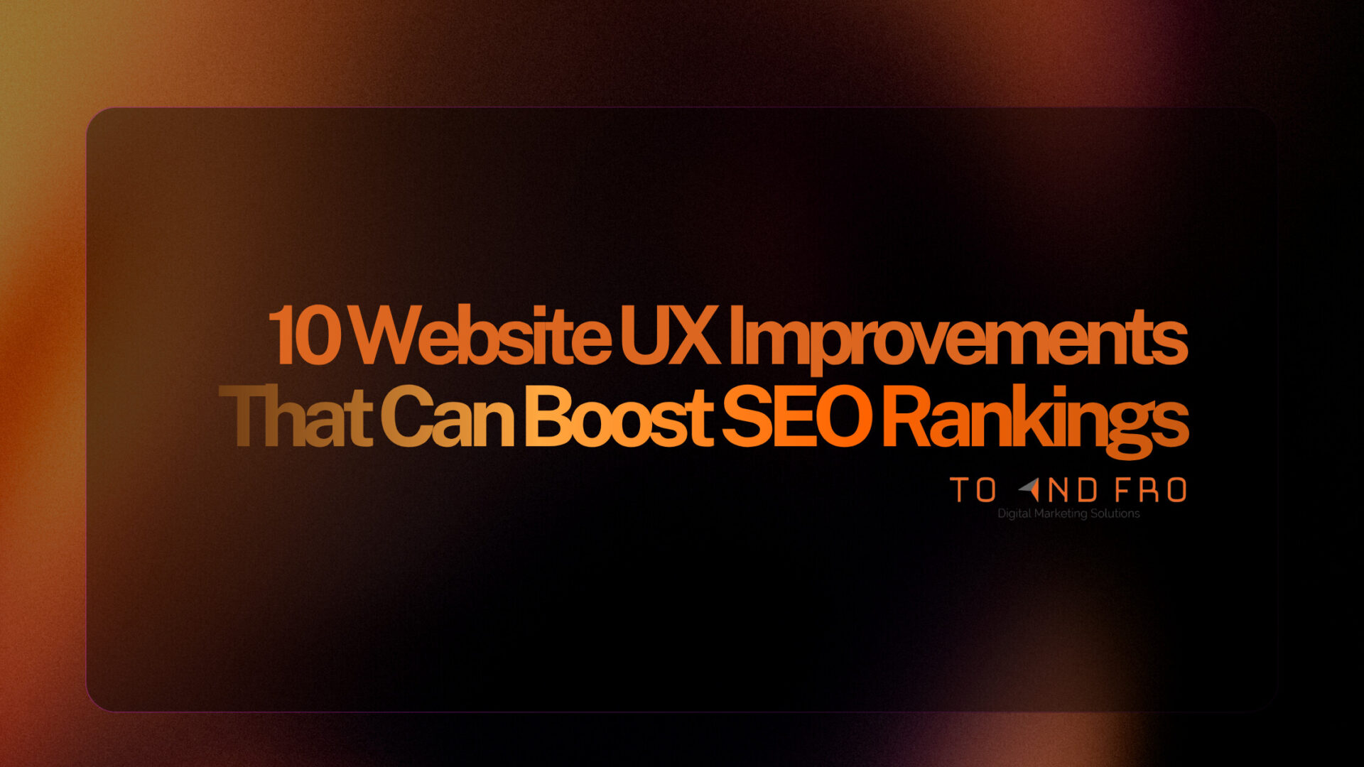 Website UX Improvements